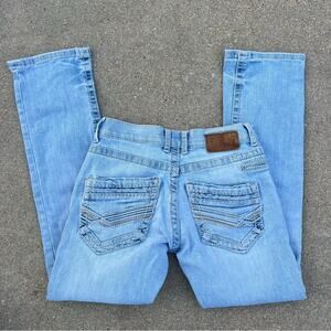 BKE Carter 27S Straight Leg Jeans Light Blue Wash AVM2749